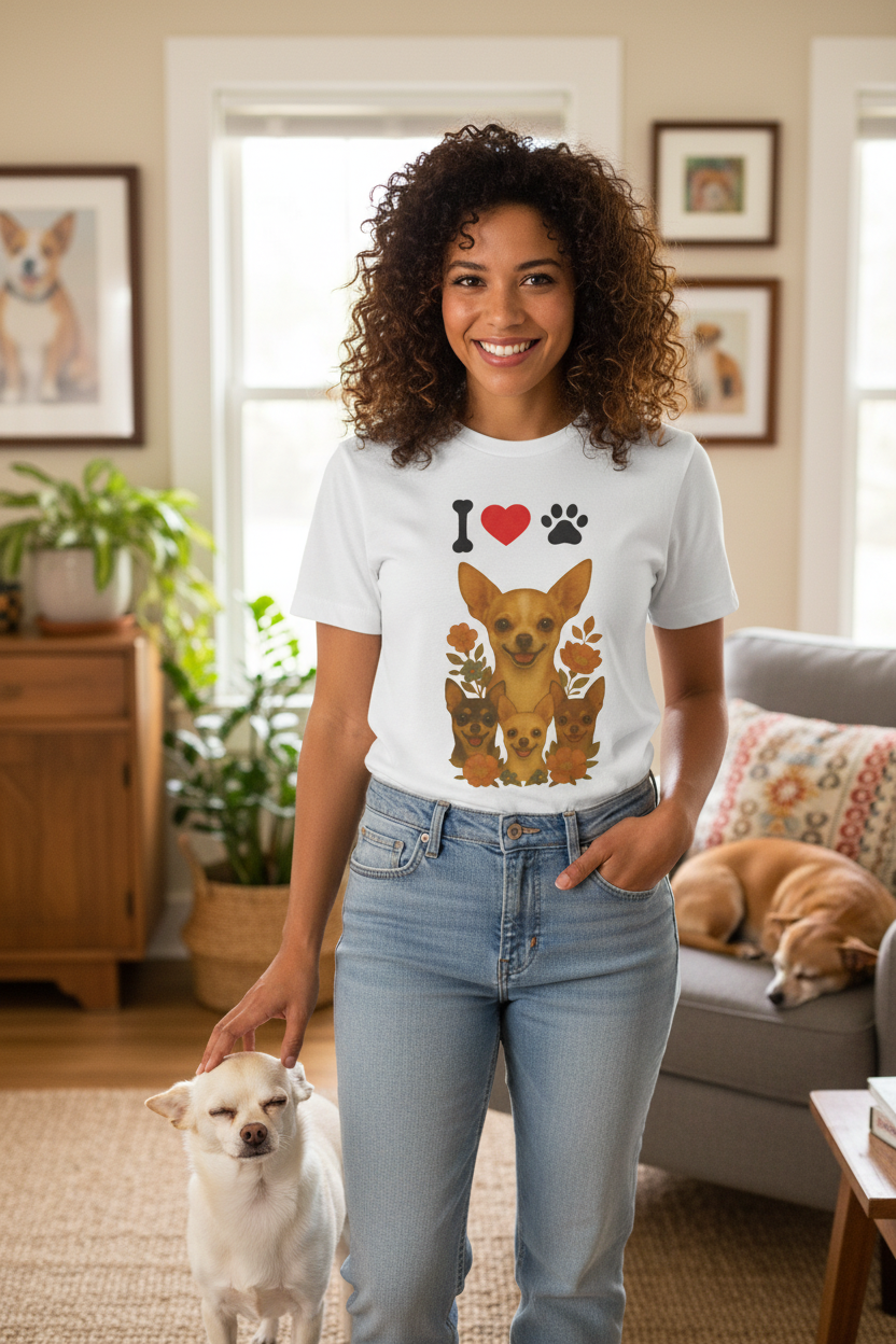 Chihuahua Lovers Tee Mockup