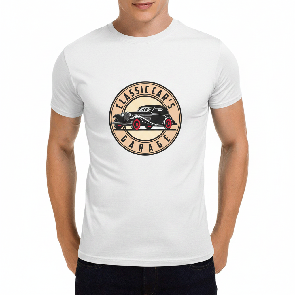 Classic Car's Garage - White Shirt