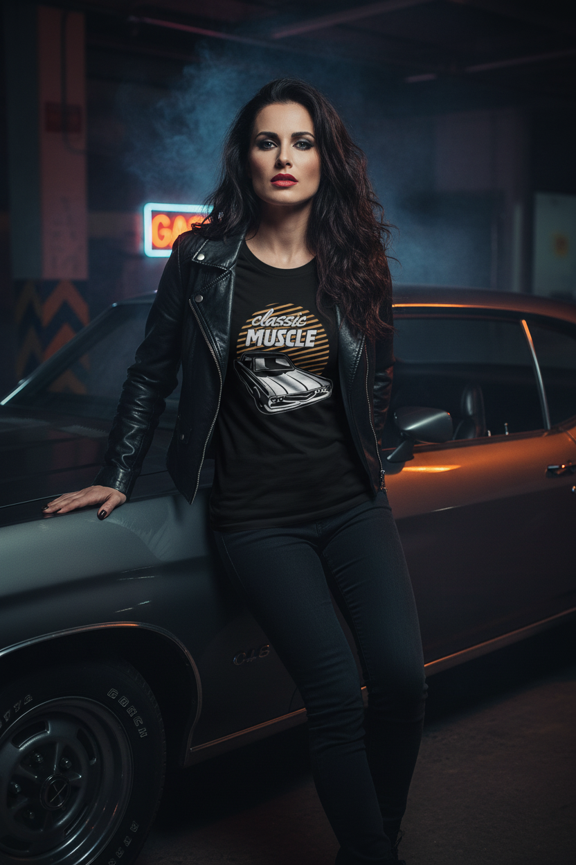 Classic Muscle - Dark Moody Garage Mockup