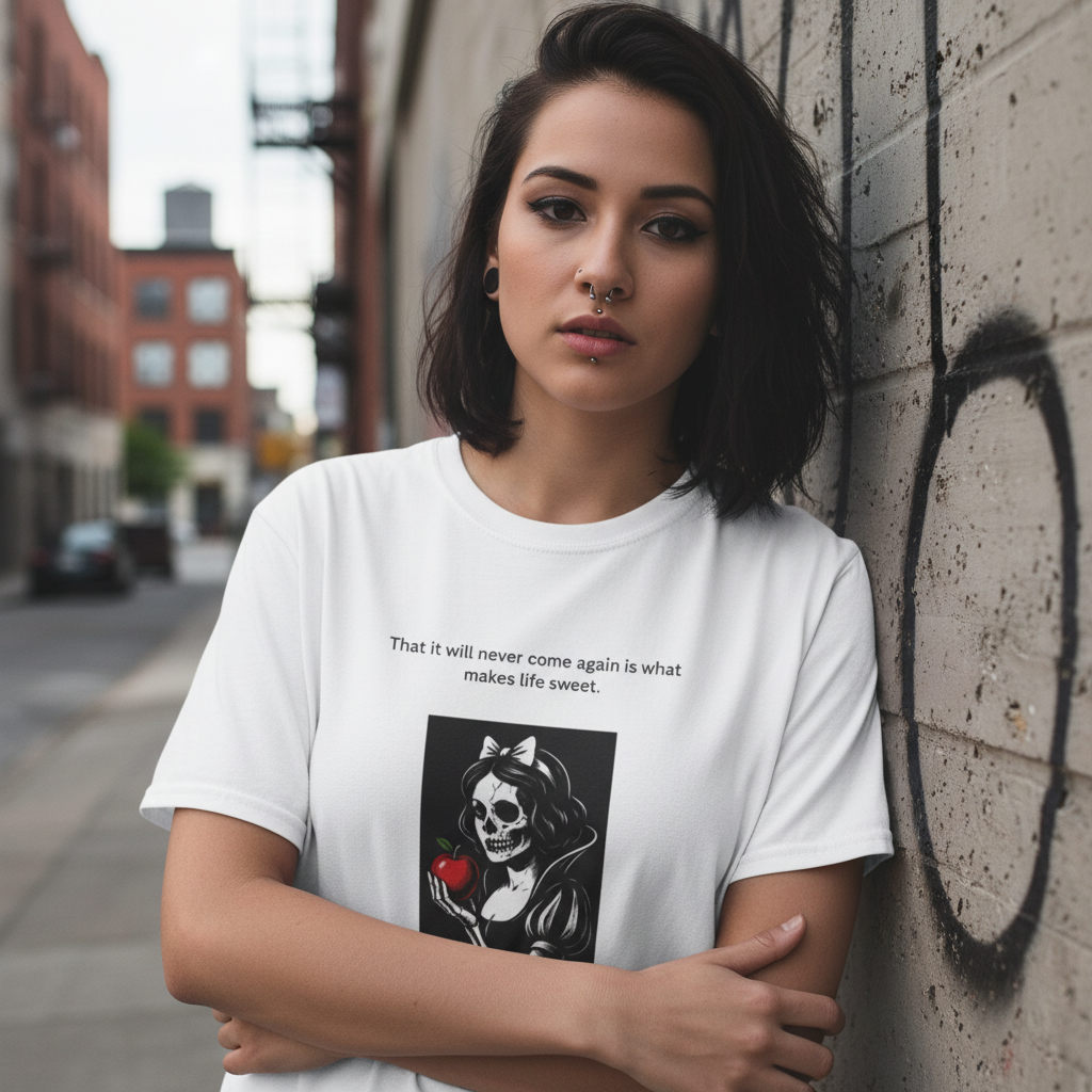 Close-up of woman in urban setting