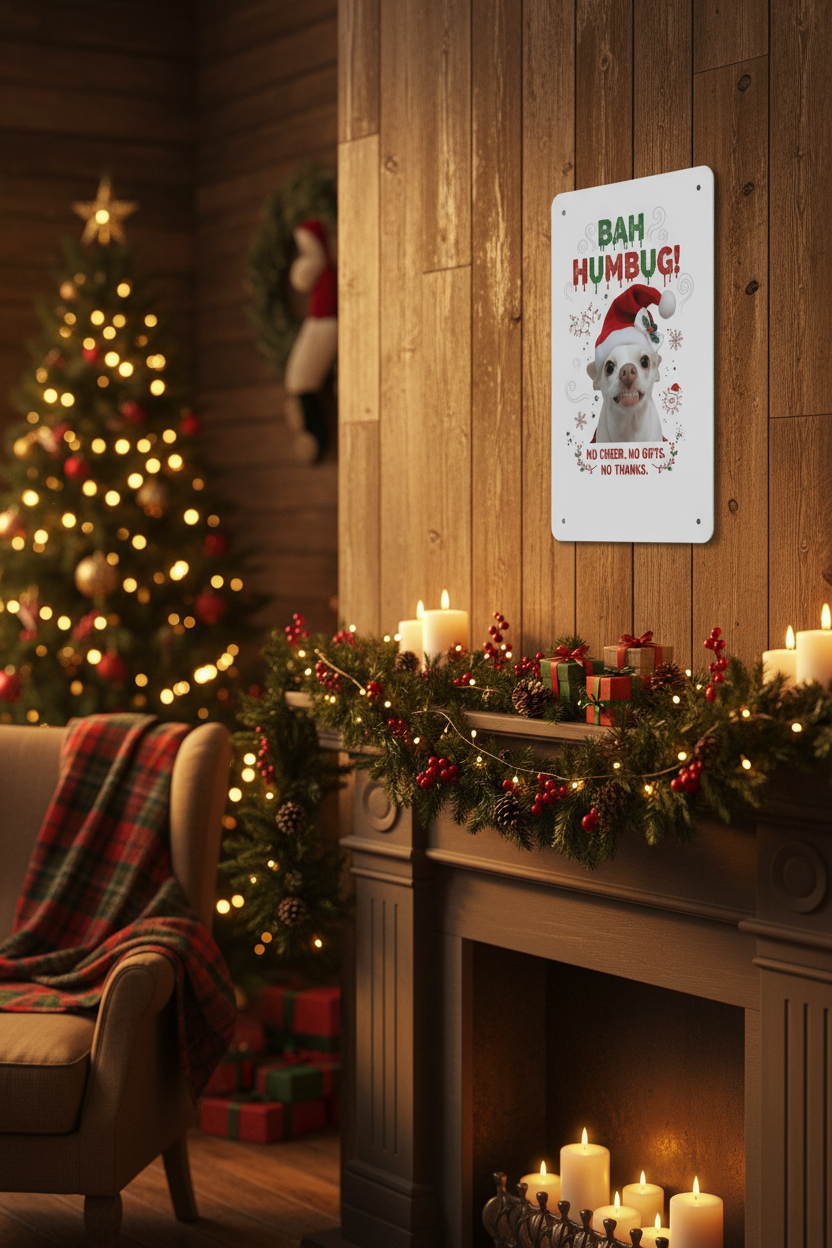 Coco Bah Humbug - Fireplace Mockup