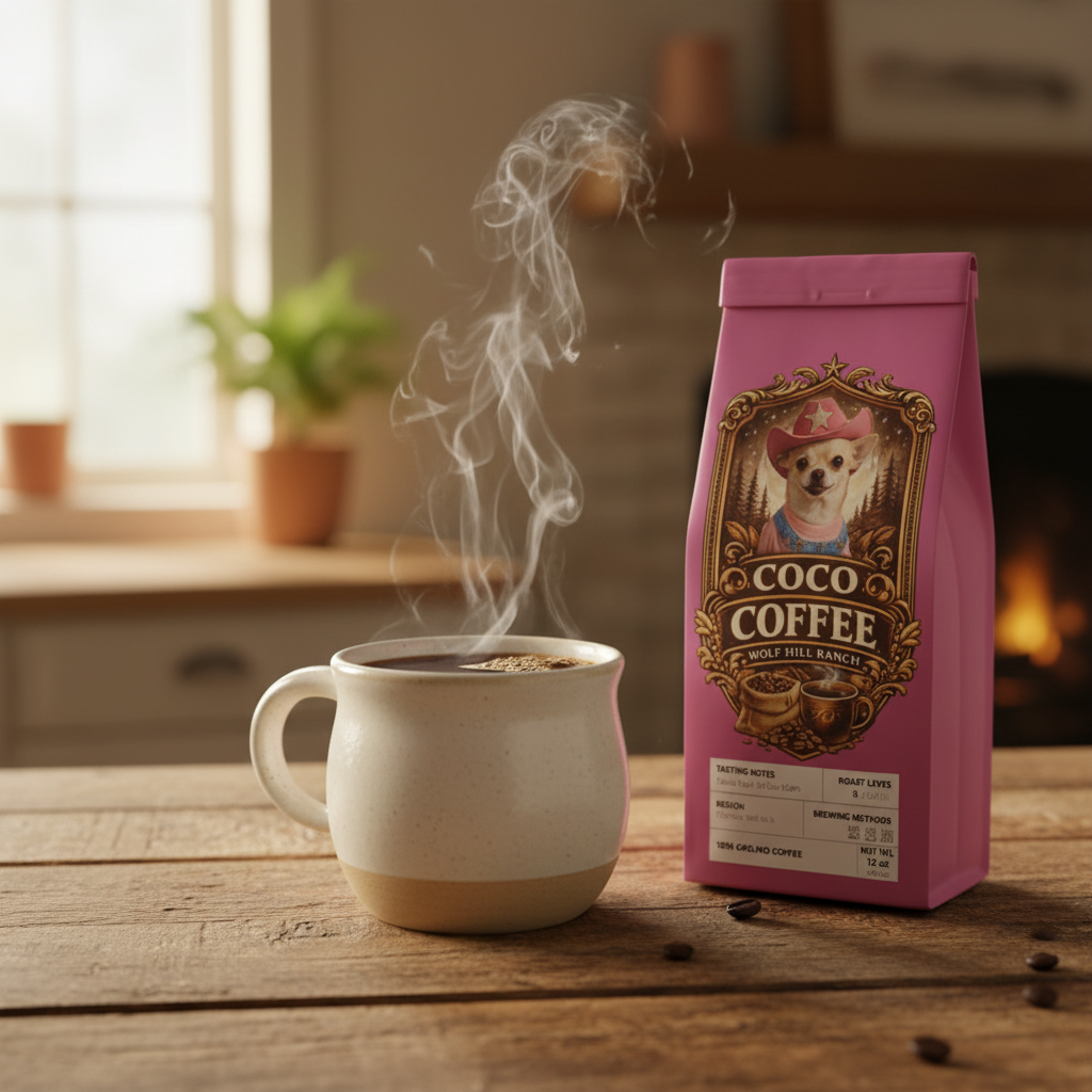 Coco Coffee with Hot Cup Mockup