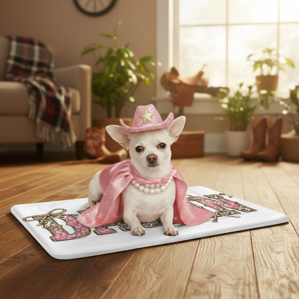 Coco on Darlin' Mat - Home
