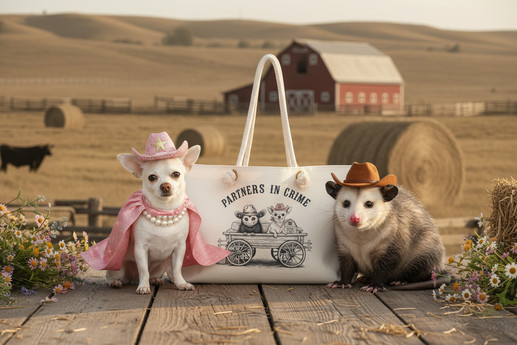 Coco & Pete - Pete in Cowboy Hat