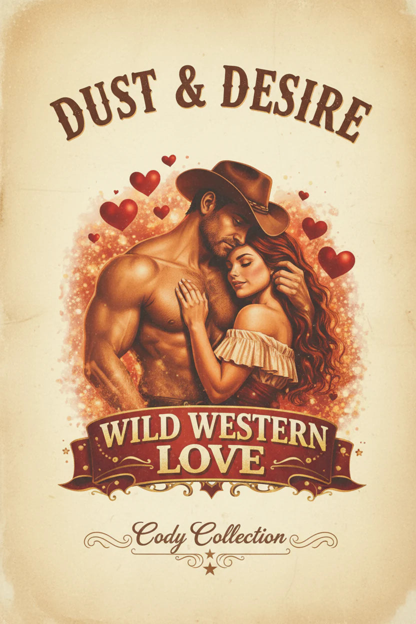 Tote Bag "Dust & Desire: Wild Western Love" Cotton Canvas Tote