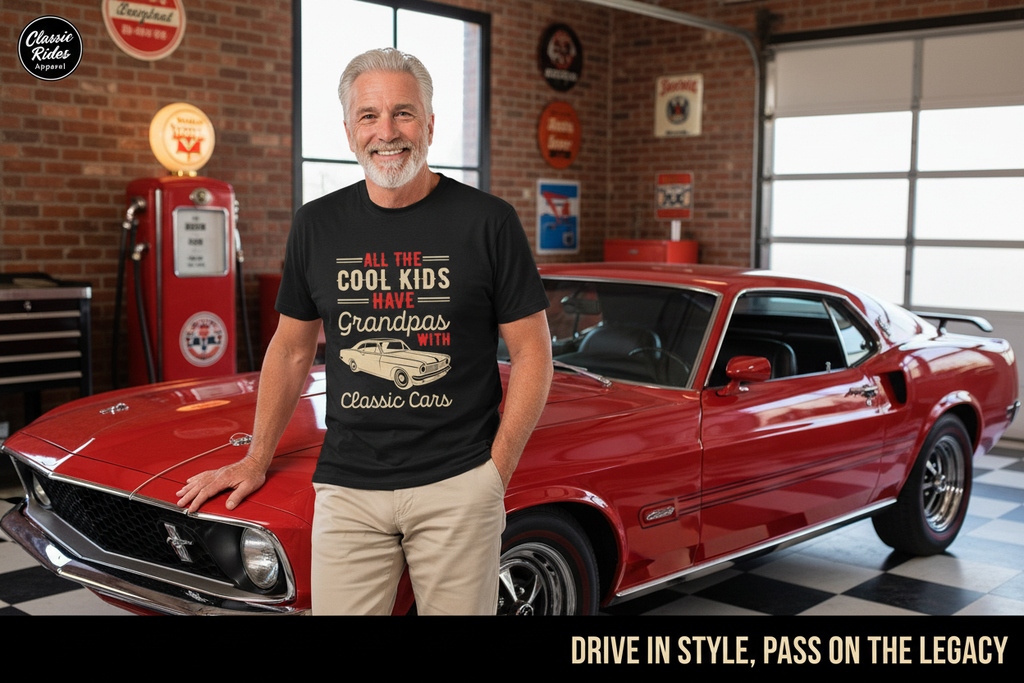 Cool grandpa classic cars banner