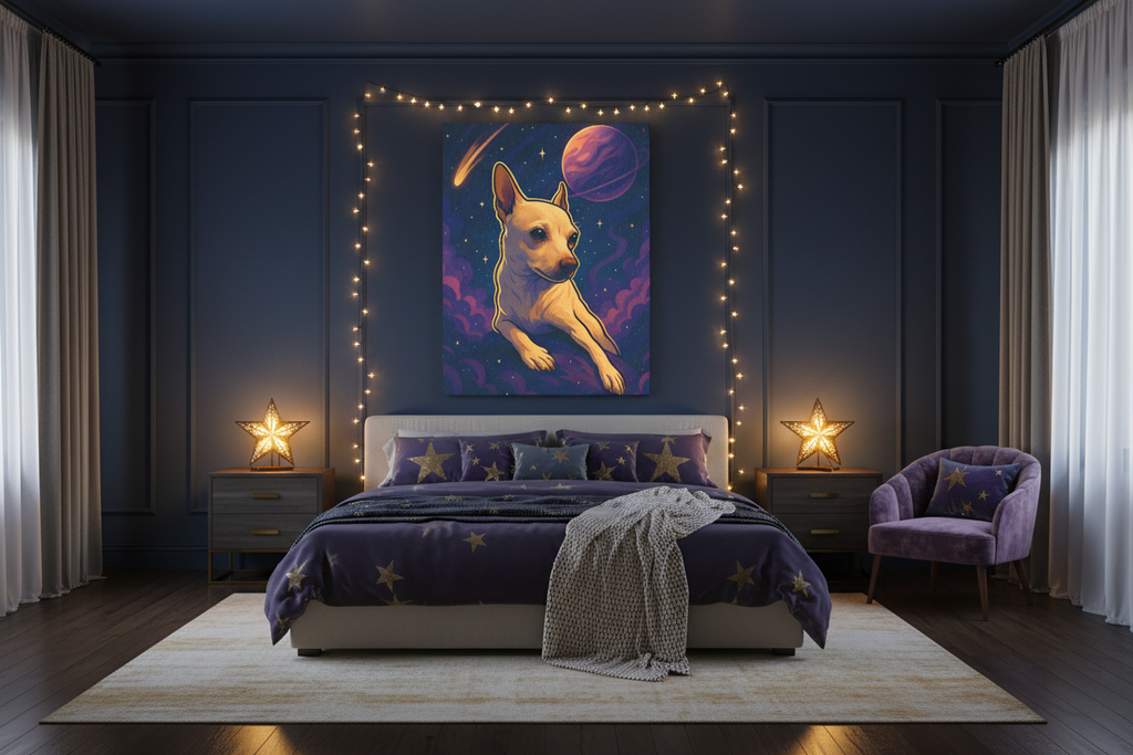 Cosmic Coco Bedroom - Full Wide Room View