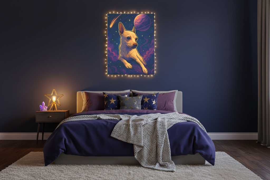 Cosmic Coco Bedroom Mockup