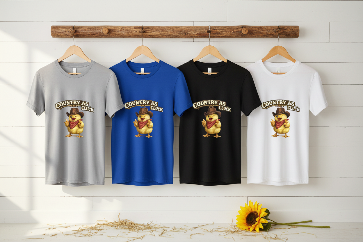 Country As Cluck — Clean Hangers No Tags