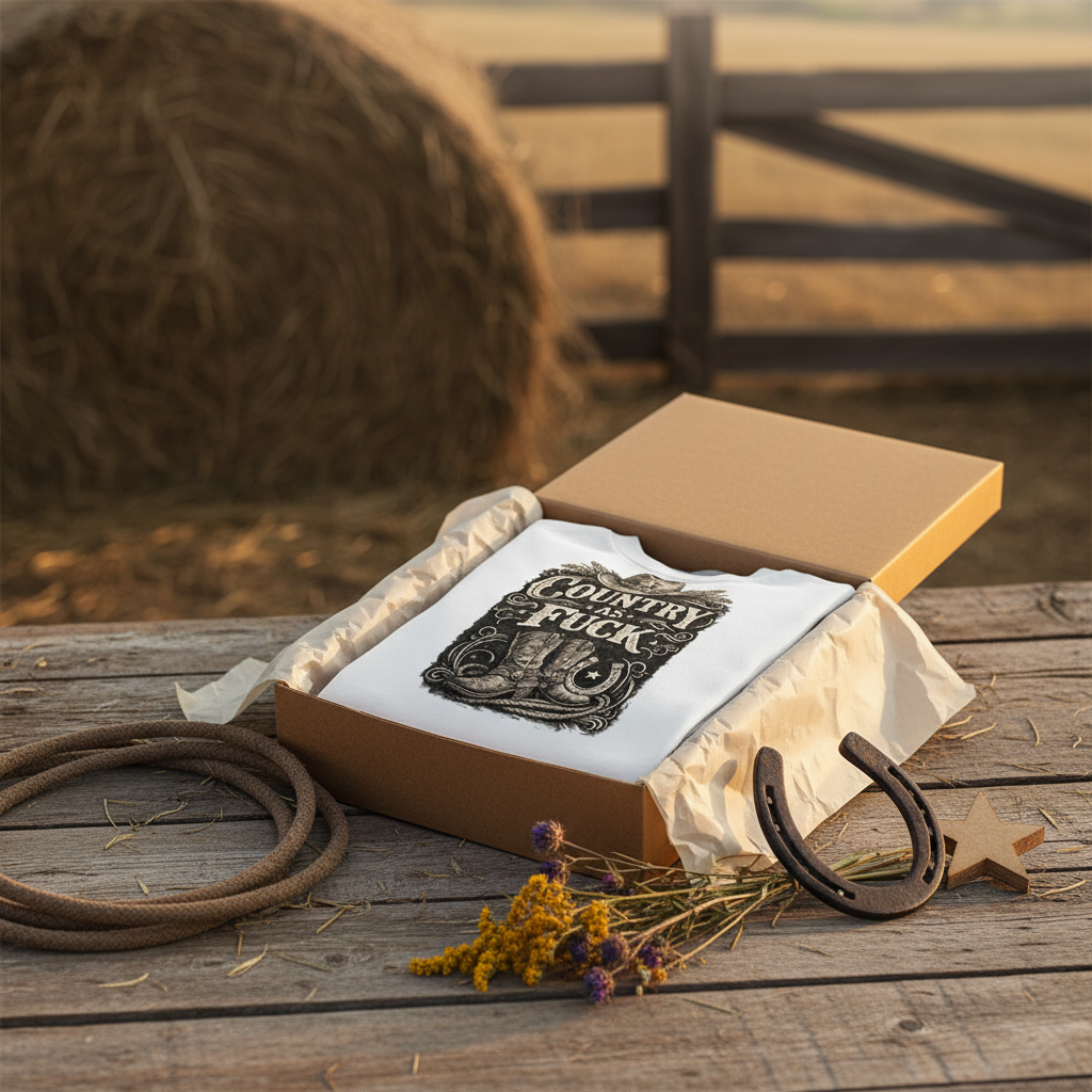 Country As F*ck Gift Box Ranch Mockup