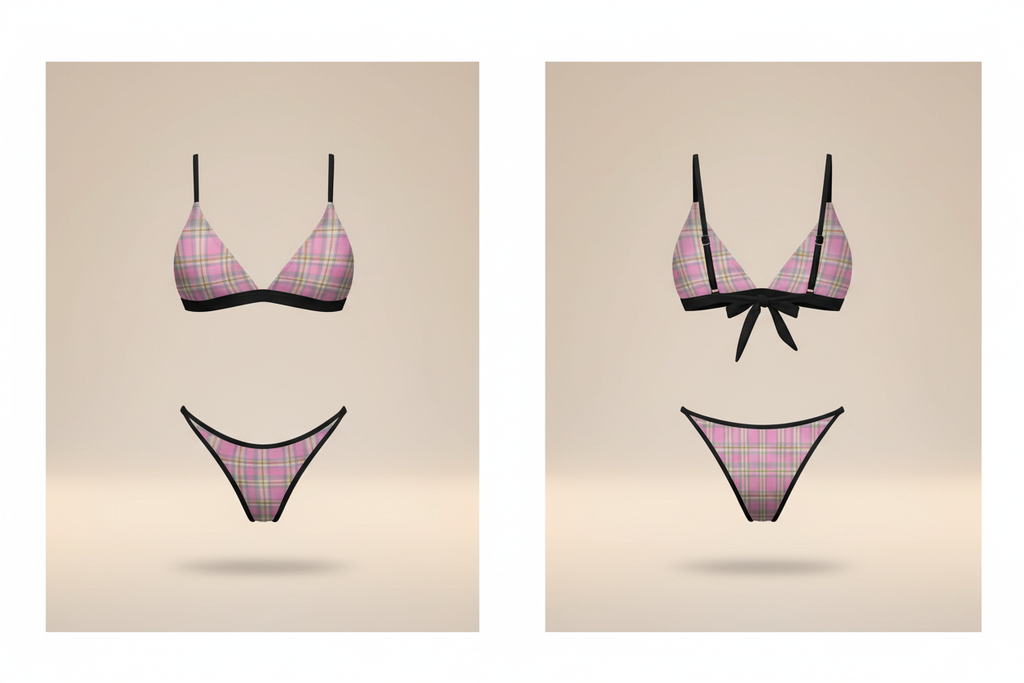 Country Darlin bikini front and back mockup
