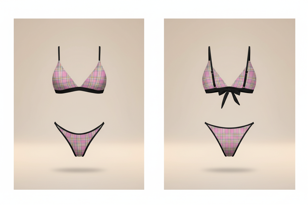 Country Darlin bikini front and back mockup