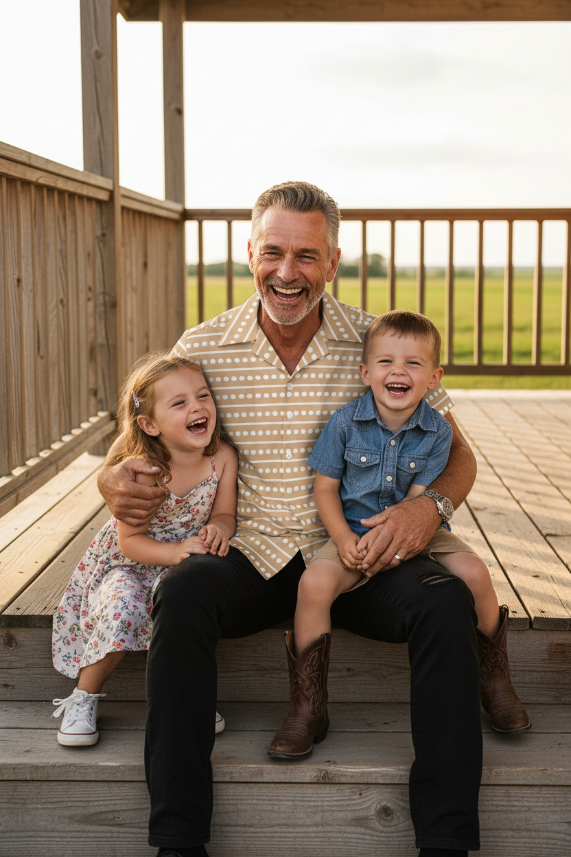 Country Mile Mockup 4 - Grandkids on Porch