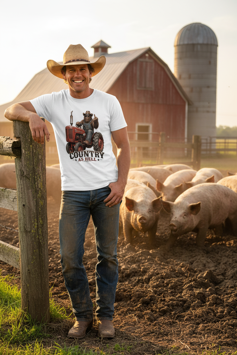 Cowboy at the Pig Pen