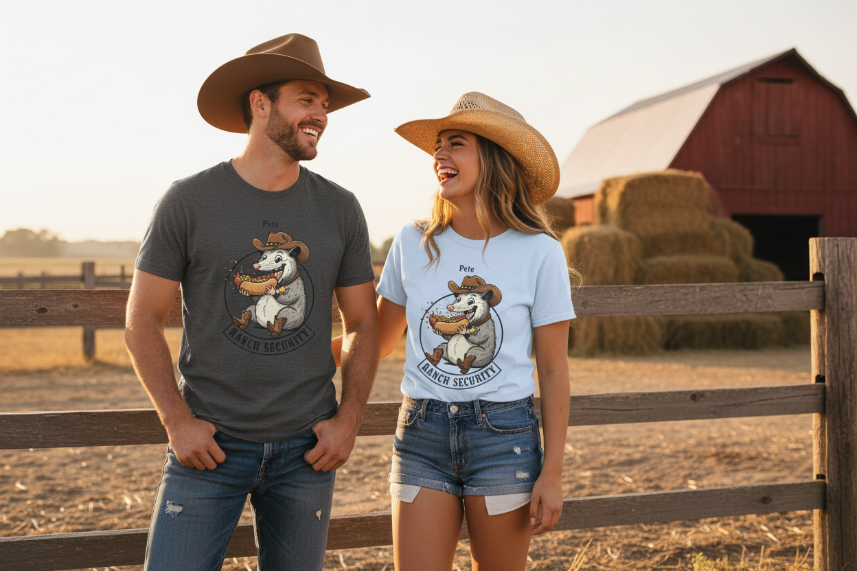 Cowboy & Cowgirl - Pete Ranch Security Tees