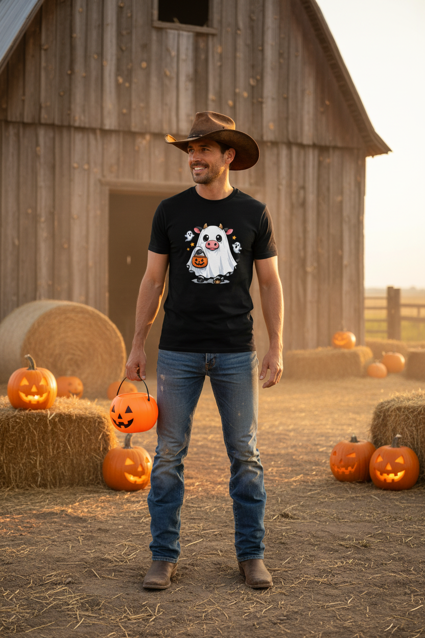Cowboy Ghost Cow Tee