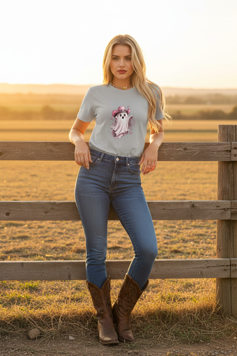 Cowgirl Ghost Tee Lifestyle Shot
