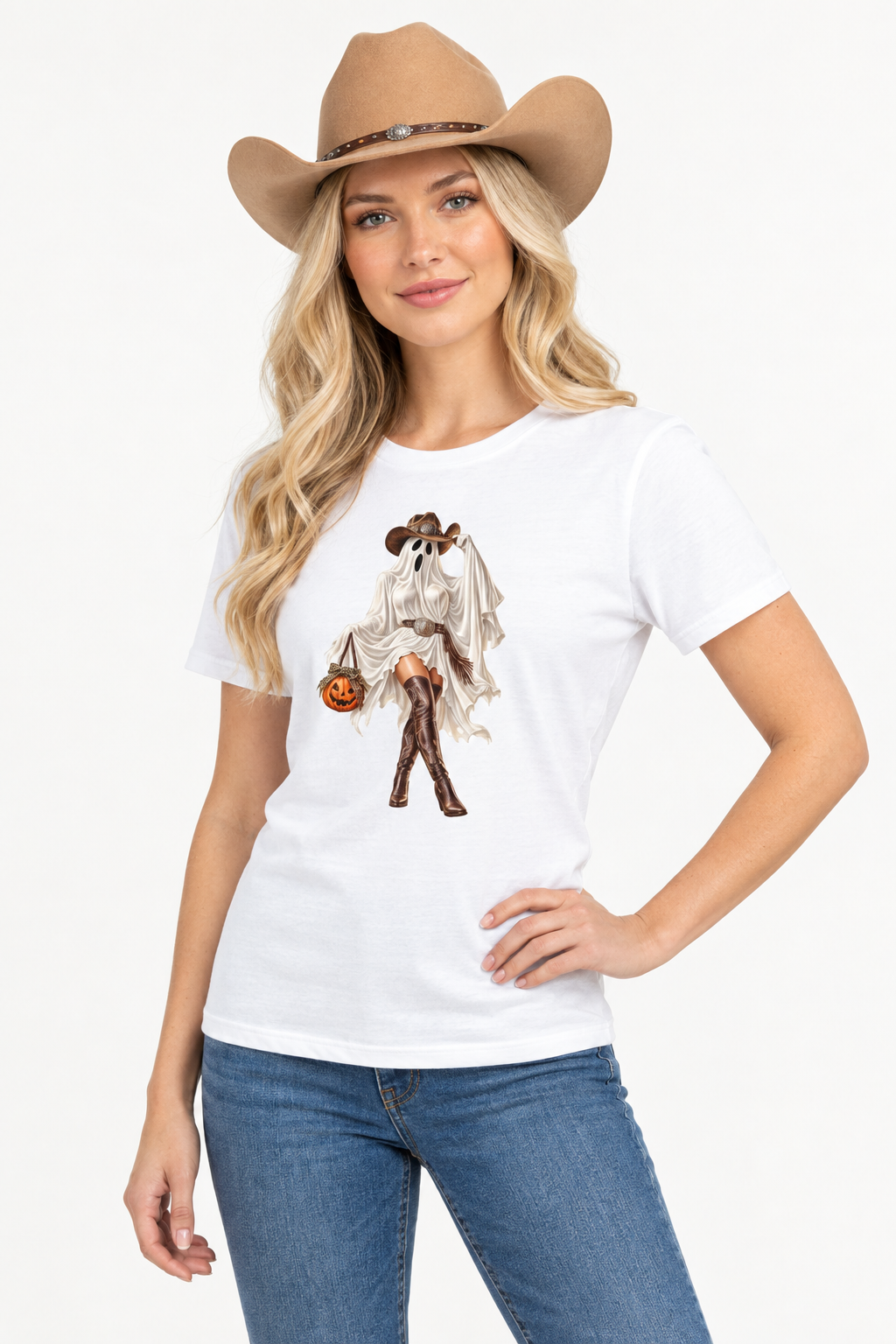 Cowgirl mockup in a different pose