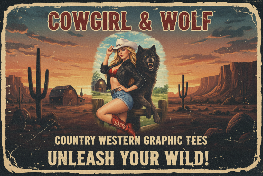 Cowgirl & Wolf Sales Banner