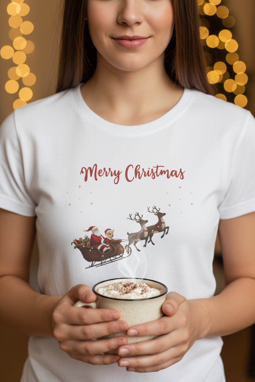 Cozy Christmas Mockup — Center Close-Up Shot