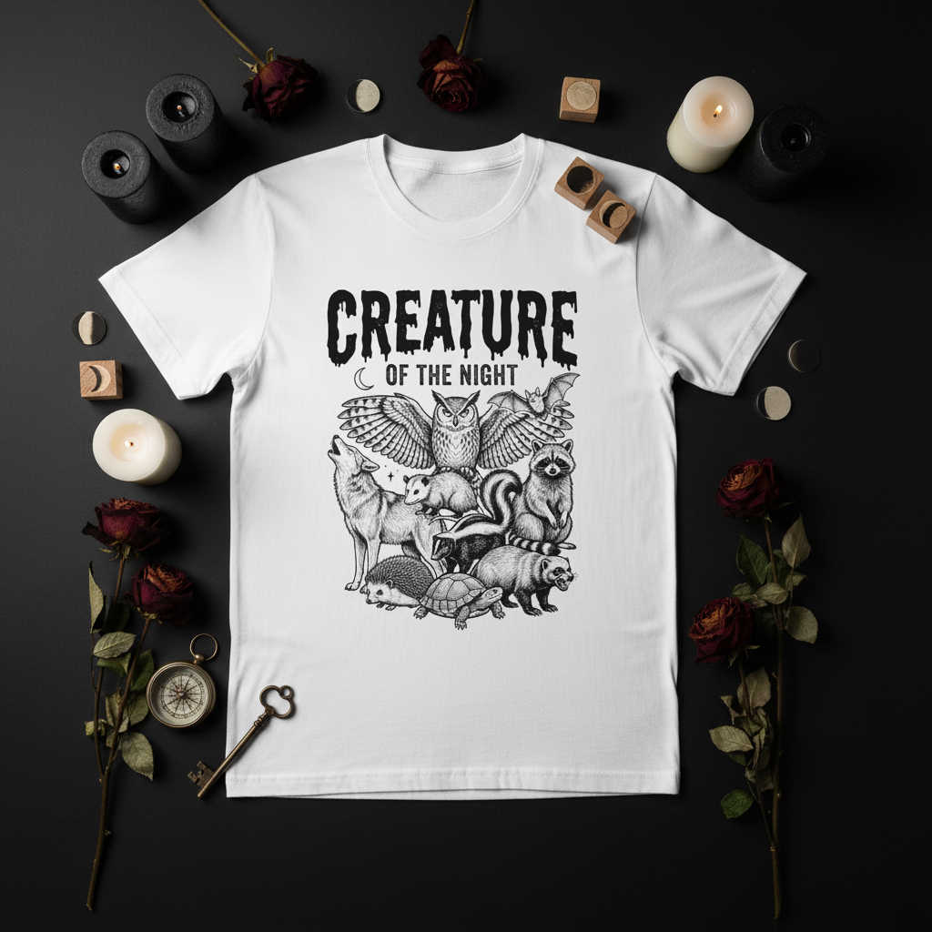 Creature of The Night - Flat Lay