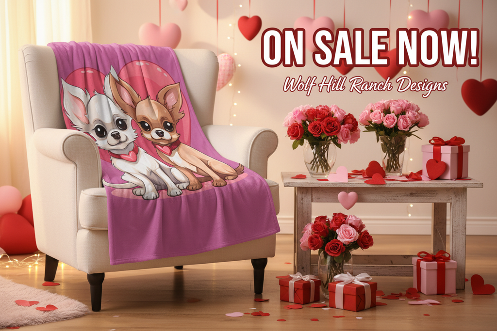 Cute Chihuahua Heart Blanket - Valentine's Sale Banner