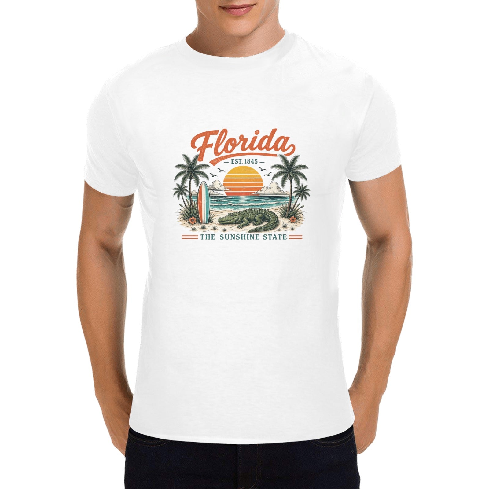 Florida Est. 1845 Retro Beach Tee