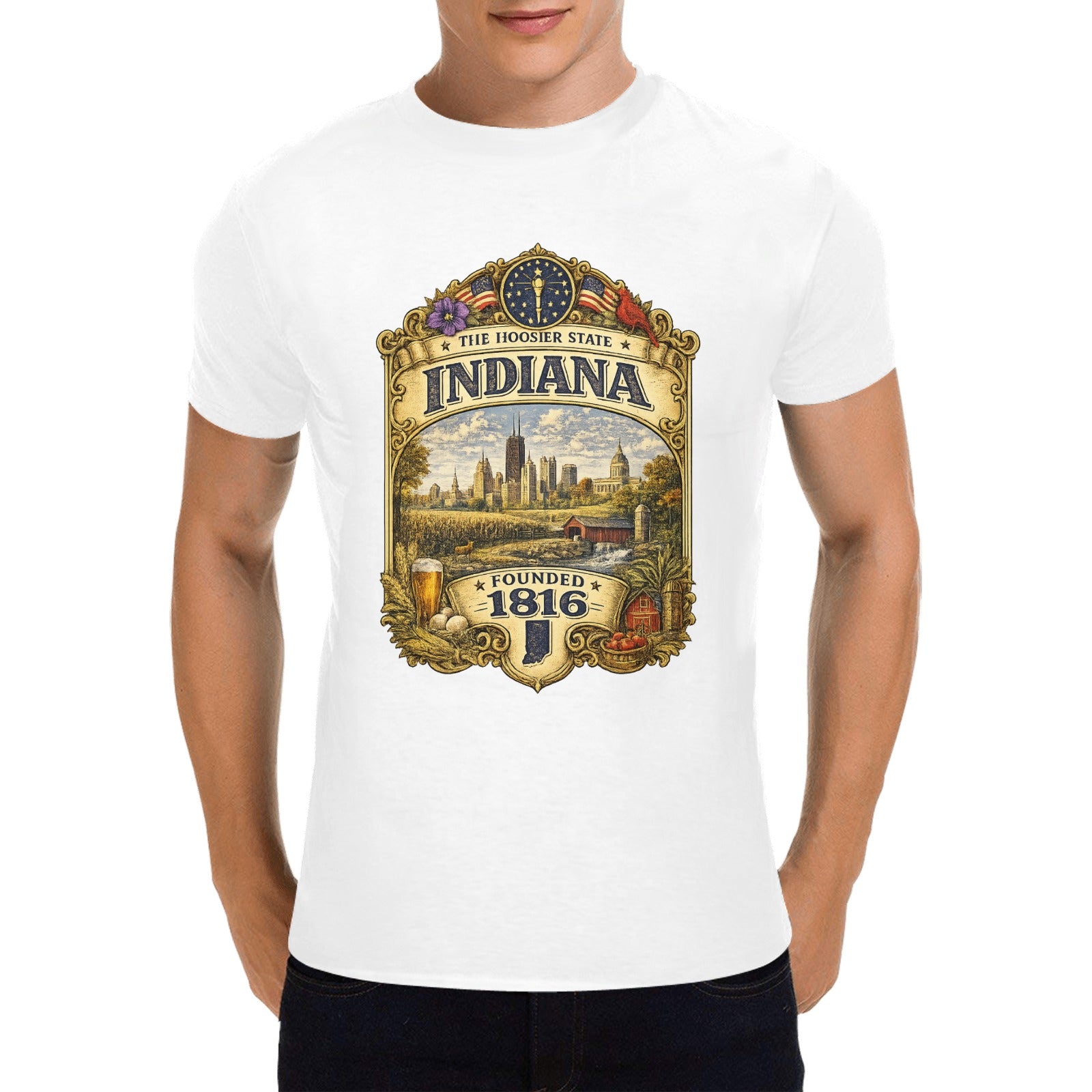 Men 's Historic Indiana T-Shirt