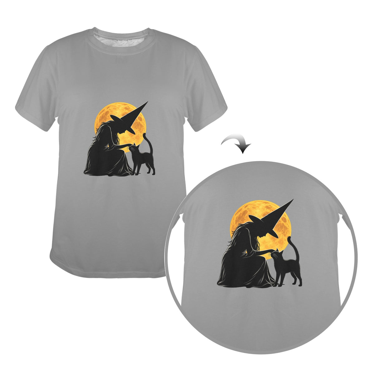 Moonlit Familiar Unisex Halloween Tee