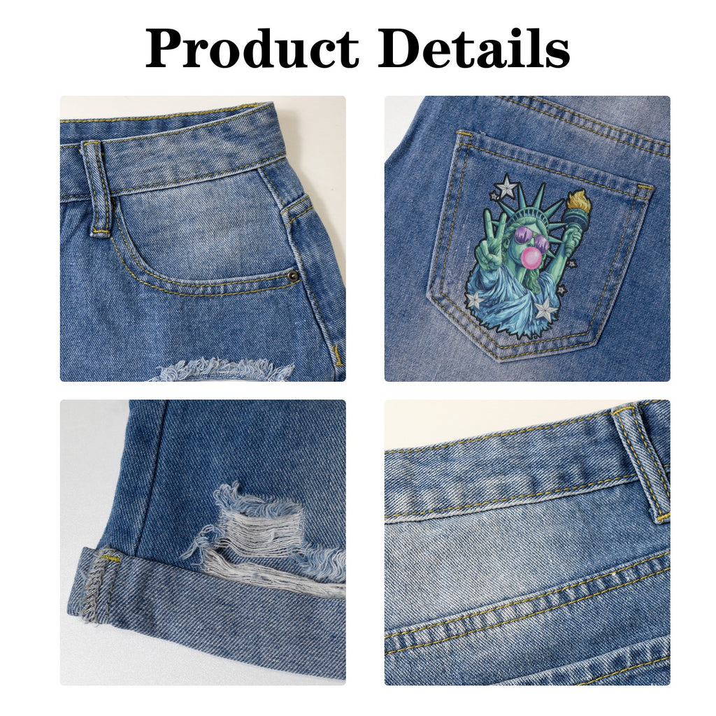 Free Spirit Denim Shorts 🗽✌️