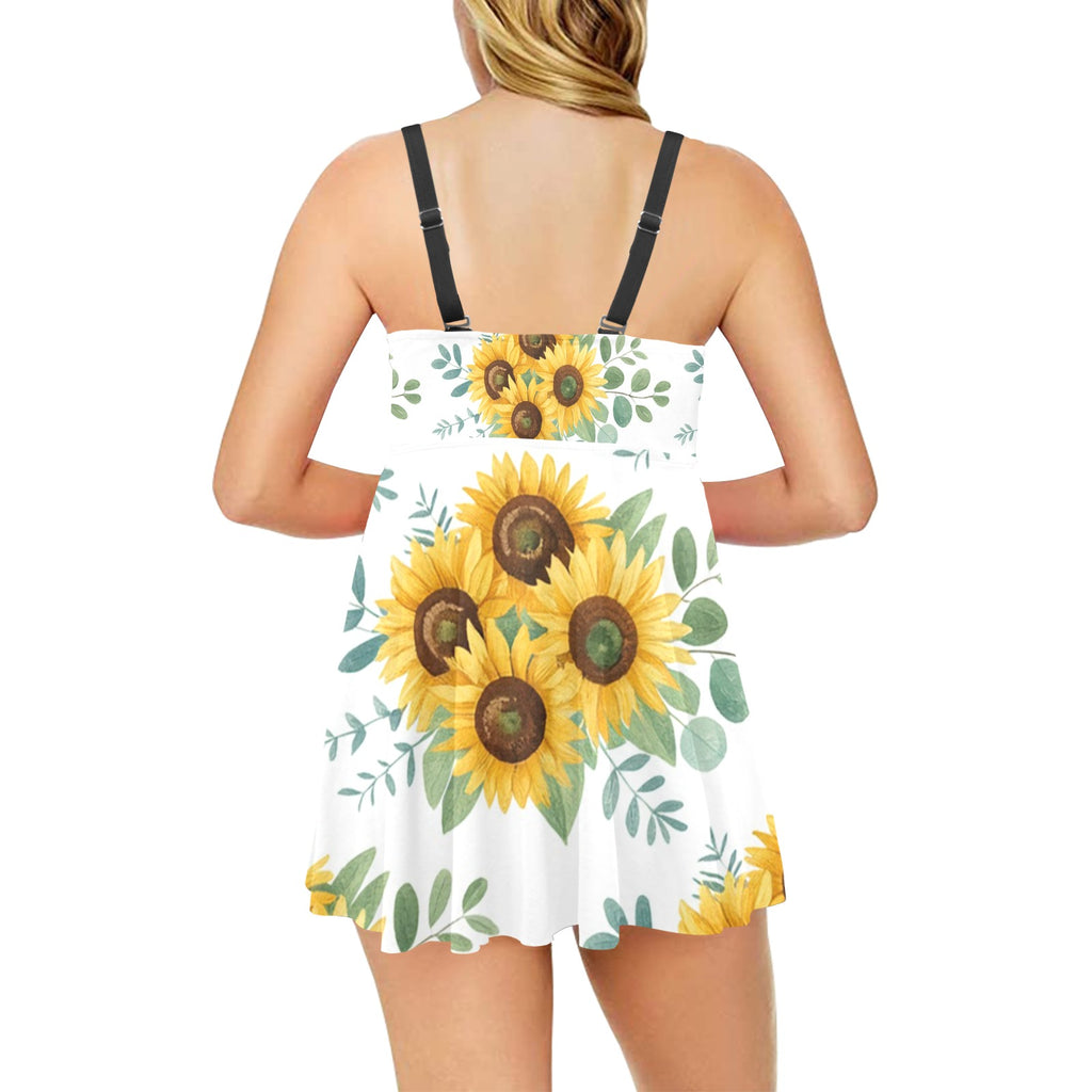Golden Prairie Swim Dress Set