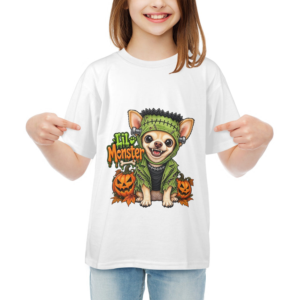 Coco’s Lil Monster Chihuahua Halloween Unisex  Kids’ Tee