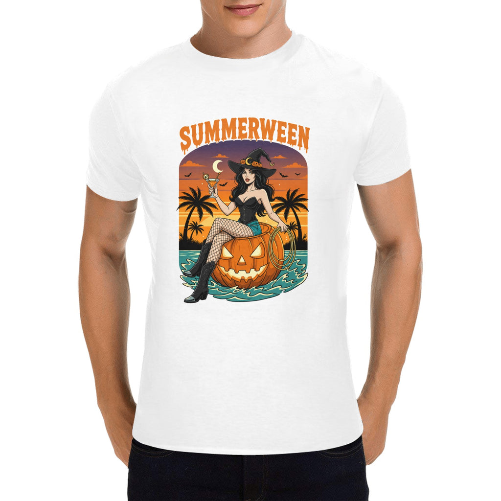 Summerween Tee — Witch Cowgirl Halloween Beach Shirt | Wolf Hill Ranch