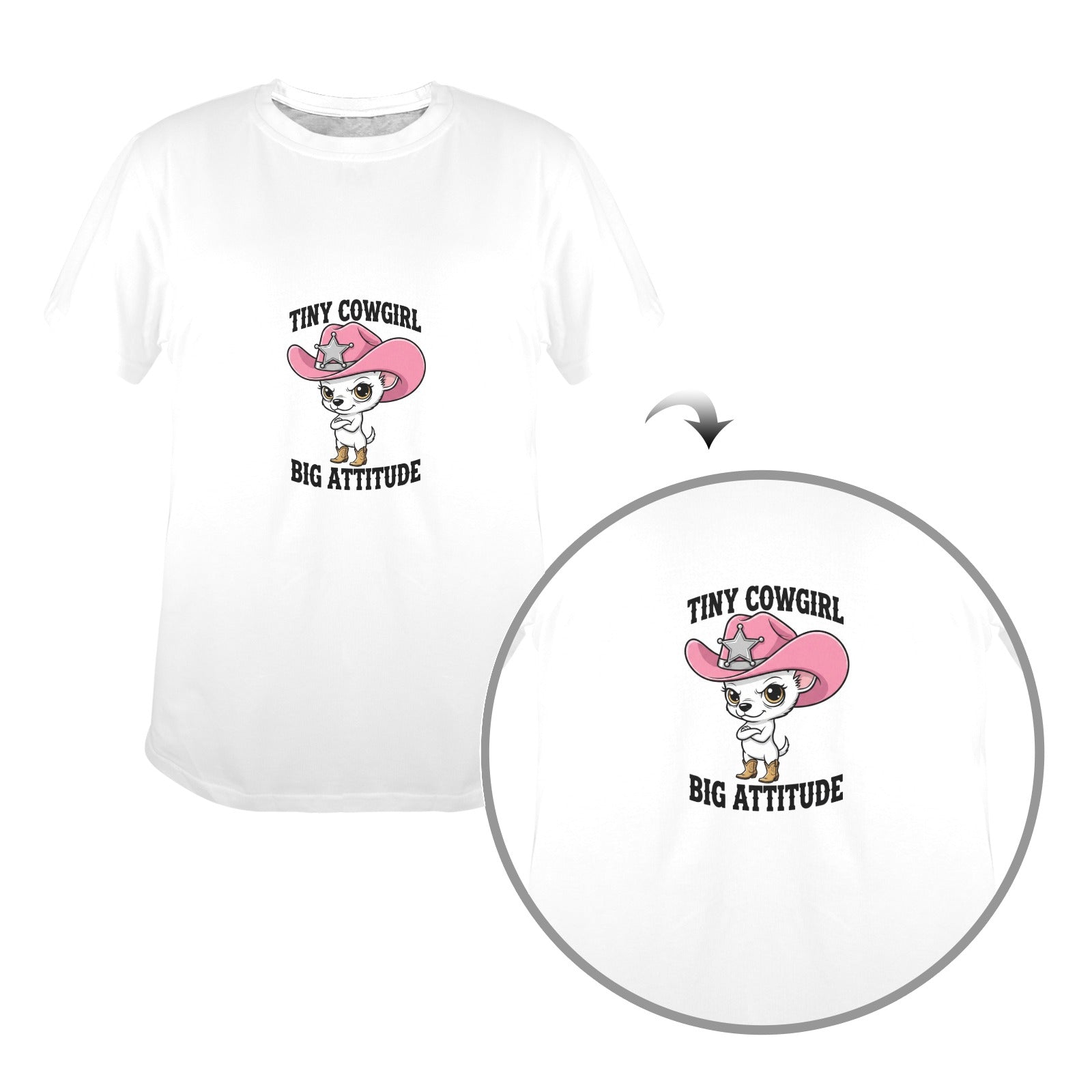 Tiny Cowgirl Big Attitude Tee