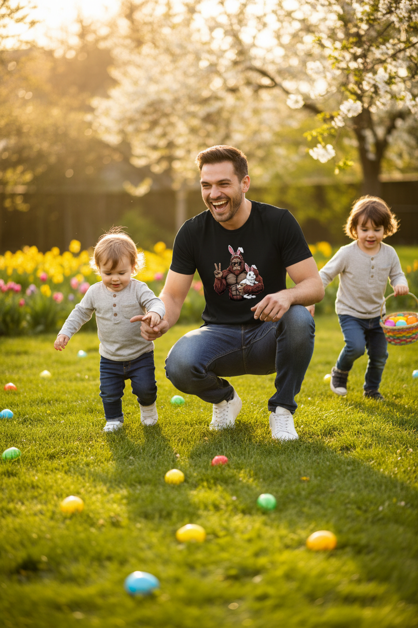 Dad Easter Egg Hunt 1