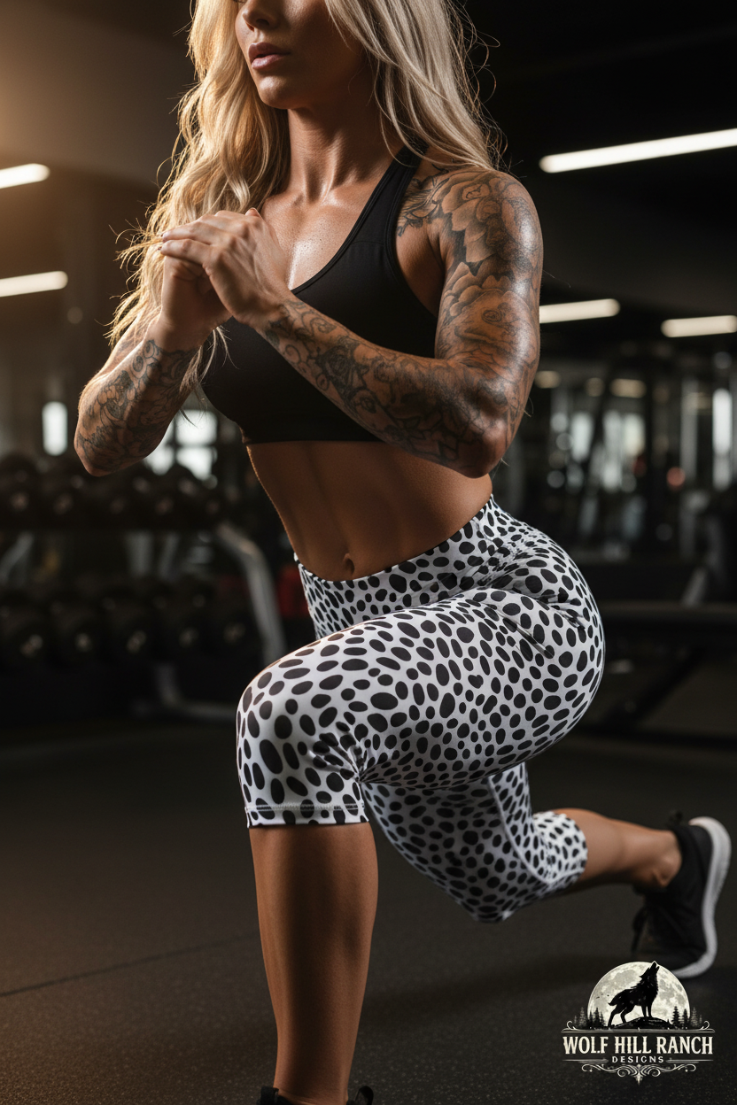 Dalmatian Leggings - Blonde Workout