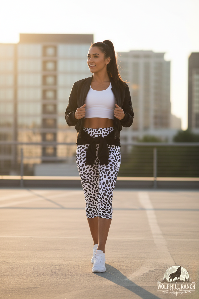 Dalmatian Leggings - Standing Pose