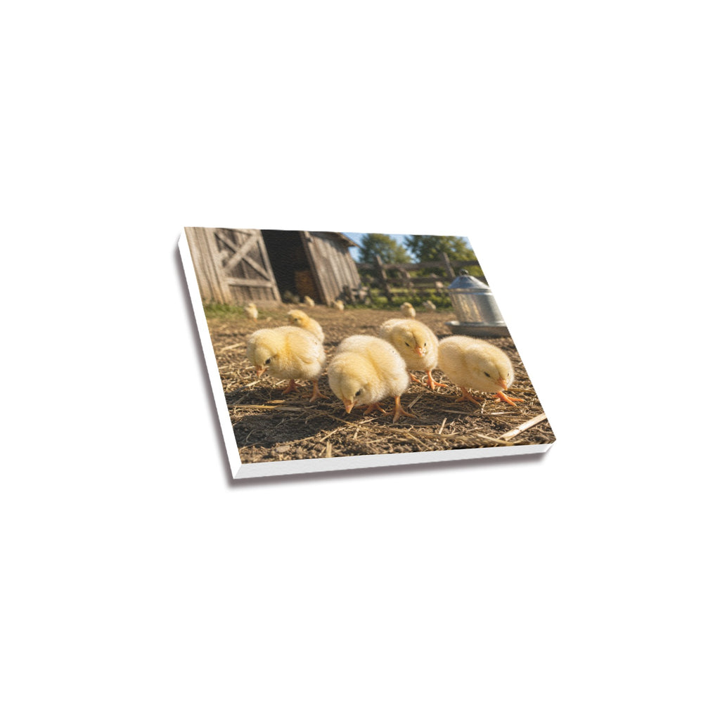 Fluffy & Free  Baby Chicks Ranch Canvas Print  Made in USA