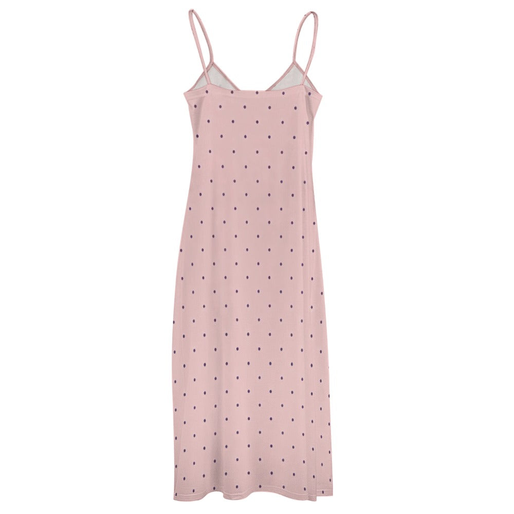 The Sundown Slip Dress Blush & Dot