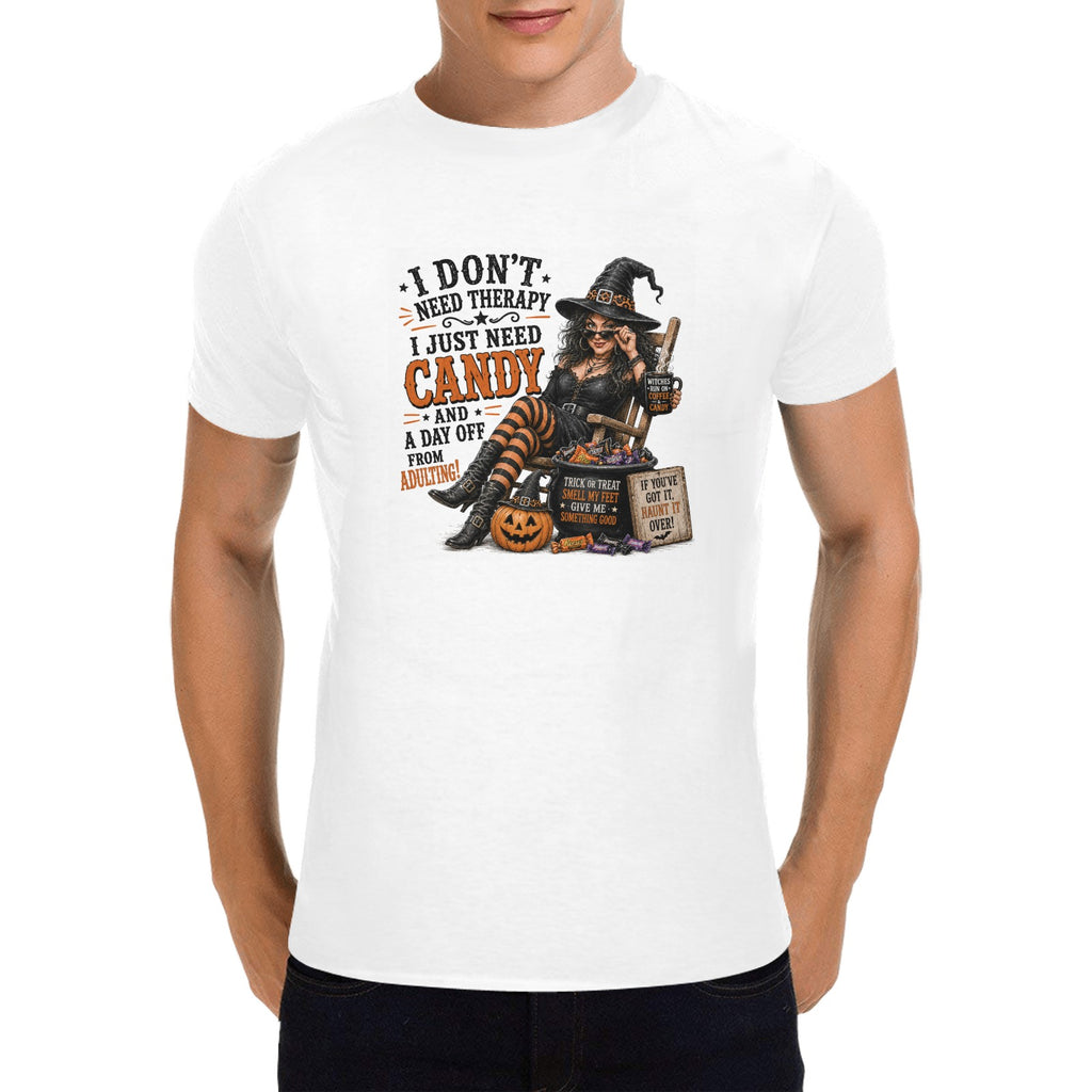Wolf Hill Ranch™ Candy Queen Funny Halloween Witch T-Shirt