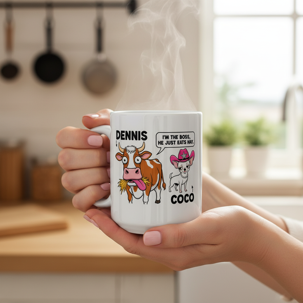 Dennis & Coco Mug - Hands Close Up