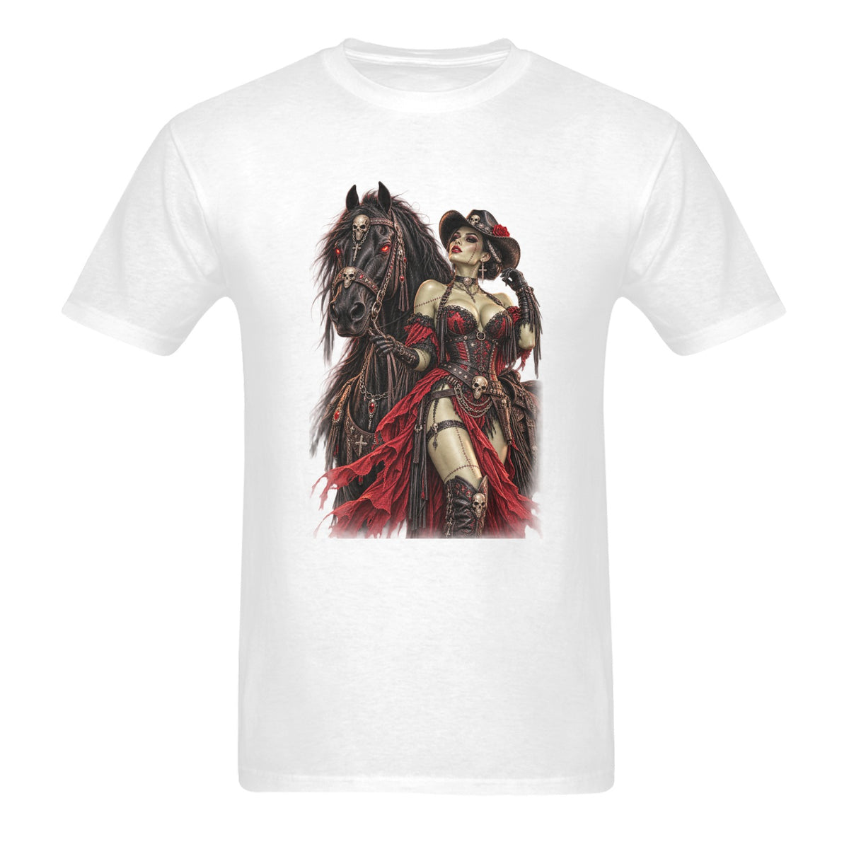 Dead West Cowgirl Dark Horse Unisex T-Shirt