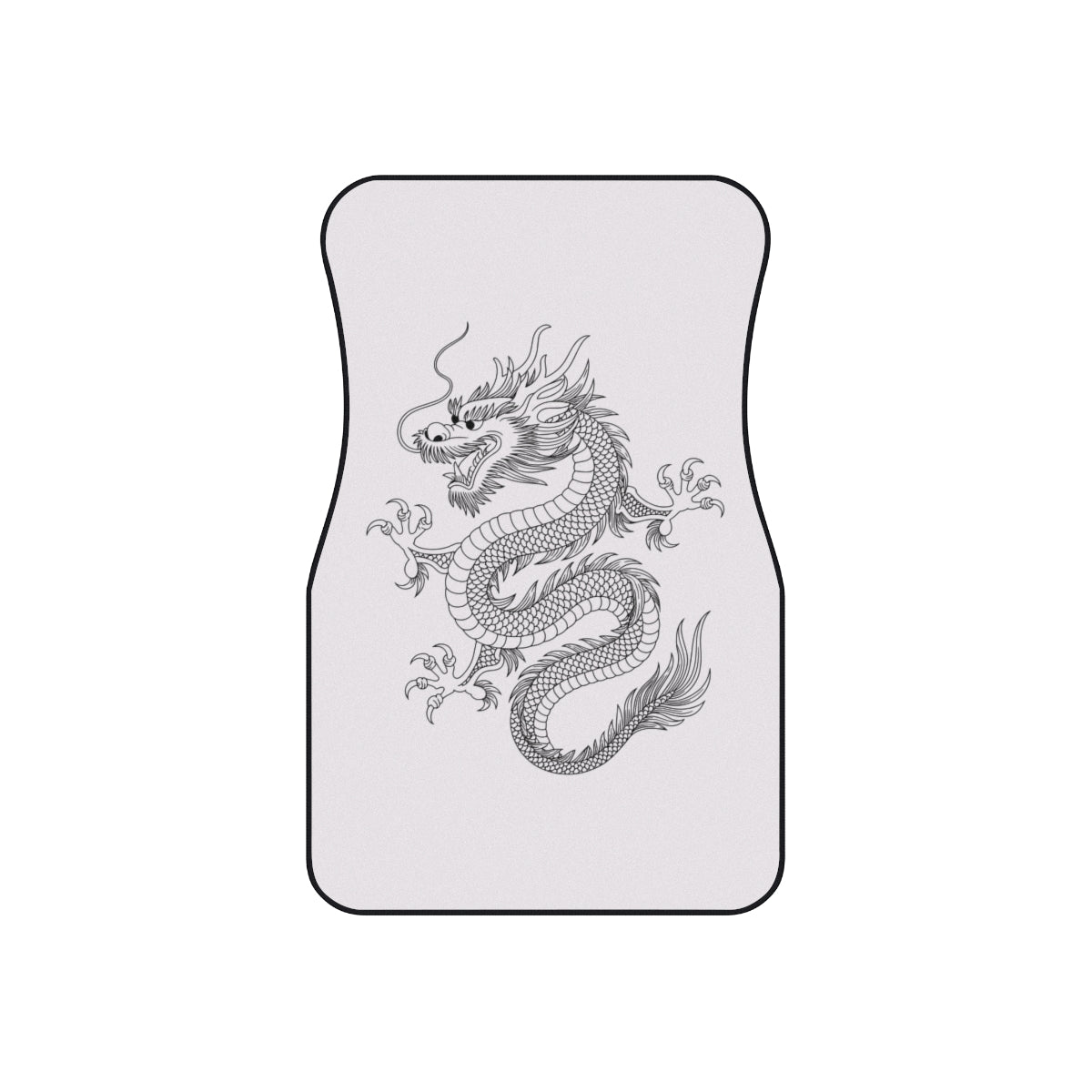 Dragon Car Floor Mats — 4-Piece Set with Detailed Asian Dragon Design
