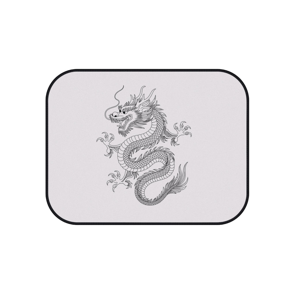 Dragon Car Floor Mats — 4-Piece Set with Detailed Asian Dragon Design