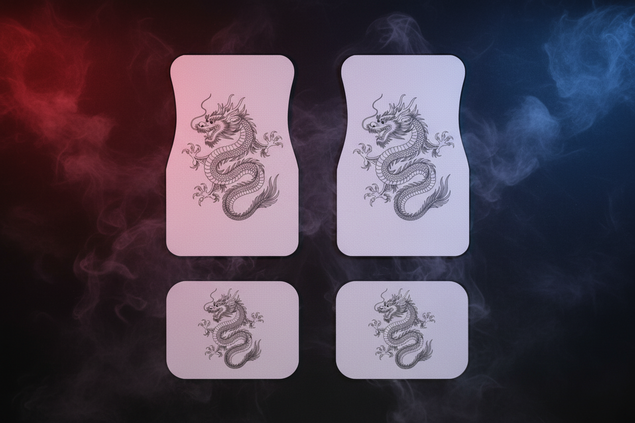 Dragon Mats Flat Lay
