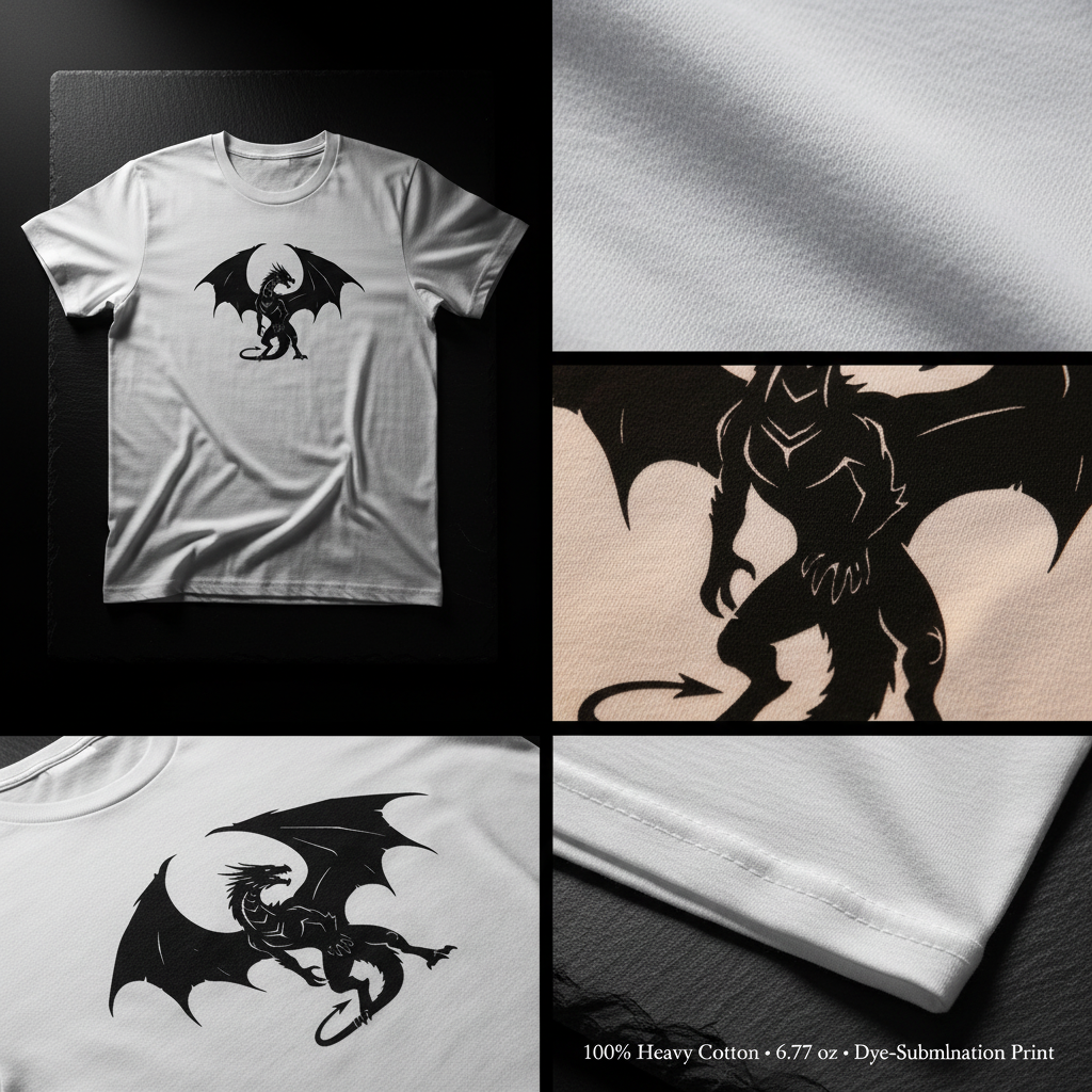 Dragon Tee - Fabric Display