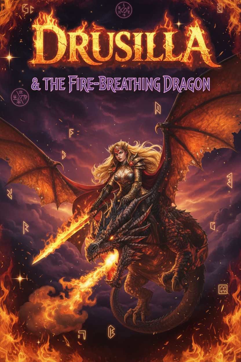 Drusilla and the Fire-Breathing Dragon Poster Art