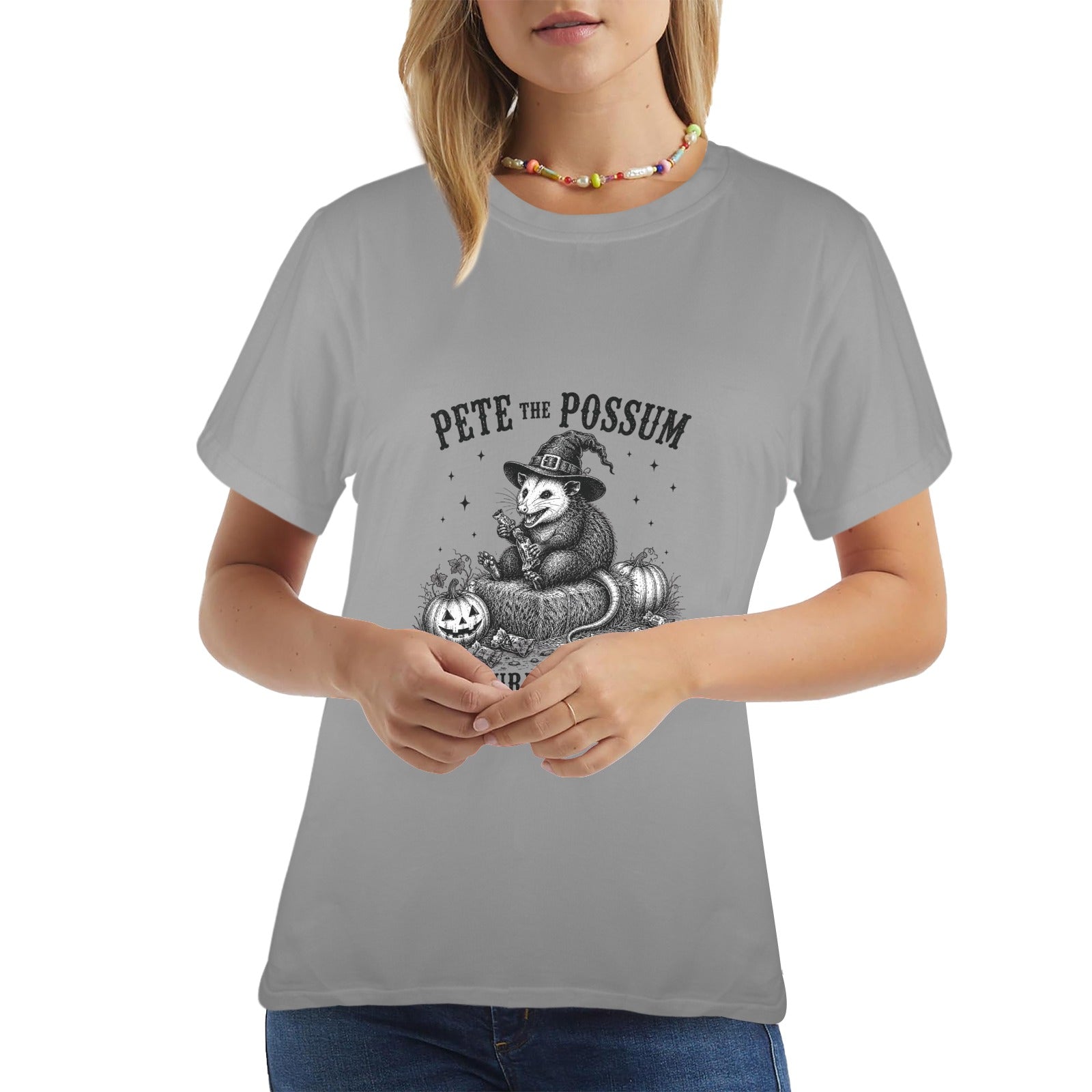 Wolf Hill Ranch Presents: Pete the Possum Halloween Tee ladies