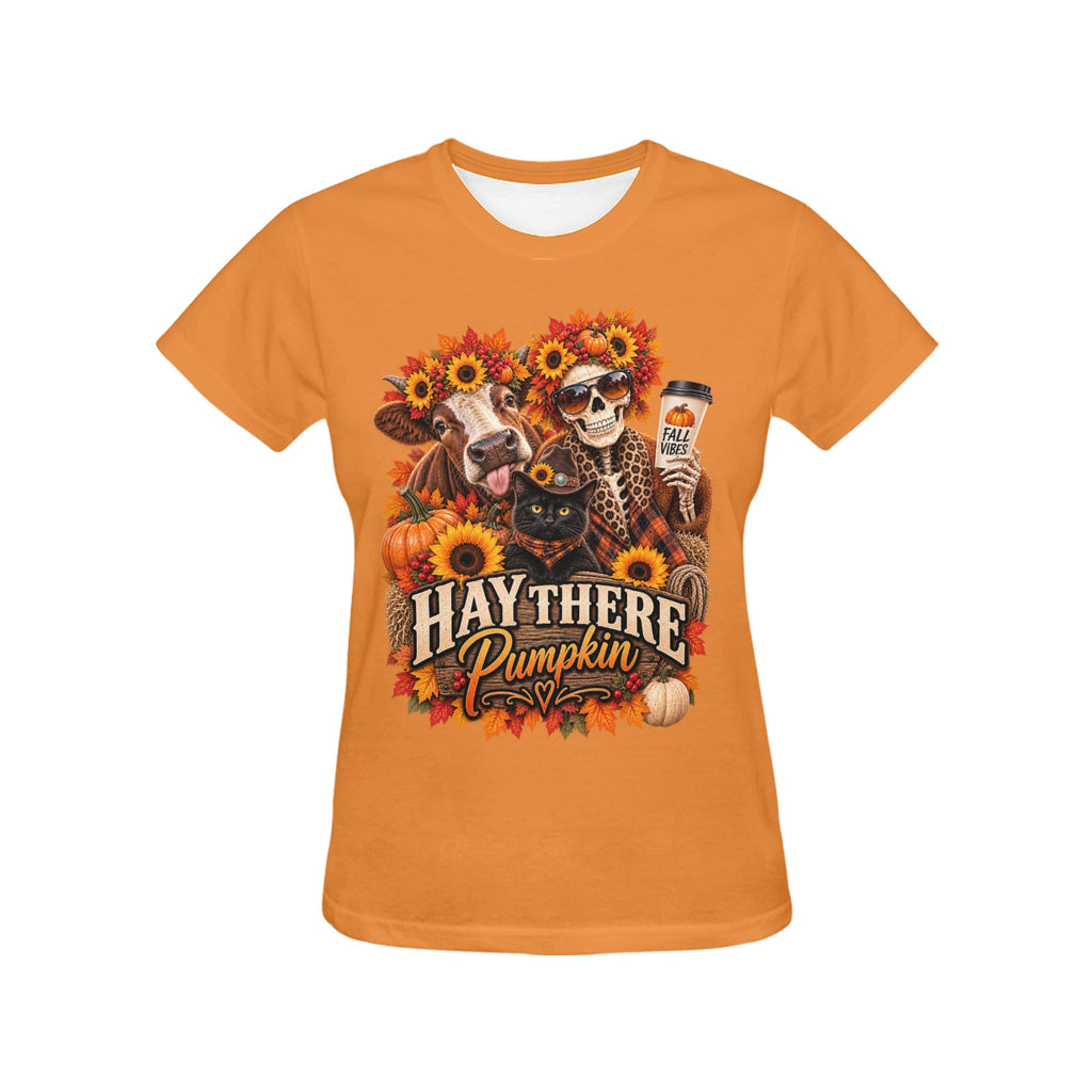 Hay There Pumpkin Fall Mood Women’s Tee