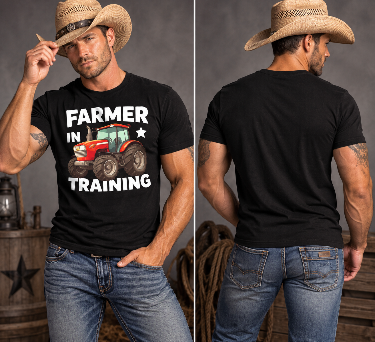 Farmer in Training Unisex T-Shirt, Funny Tractor Shirt, Farm Life Tee, Farmer Gift, Farming & Ranch Shirt